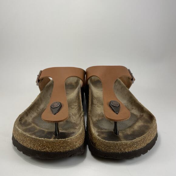 Birkenstock Gizeh Sandals Womens Size 39 US 8-8.5 Ginger Brown Flip Flops - Picture 2 of 9